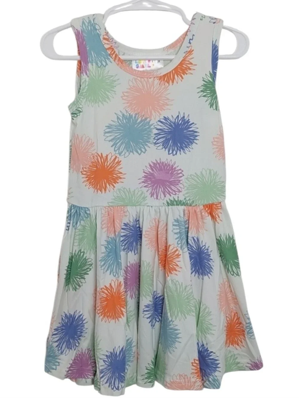 Dot Dot Smile Girls Dress Size 2T Doodle Bloom Tank Twirl Spin Multi Colorful